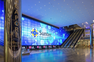 Suntec Singapore holds the Guinness World Record for the Largest High-Definition Video Wall
